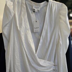 Allison New York Ivory Darcy Blouse NWT